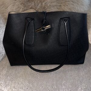 Longchamp black reseau leather.  Gently used